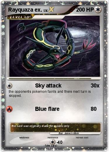Pokemon Rayquaza ex.