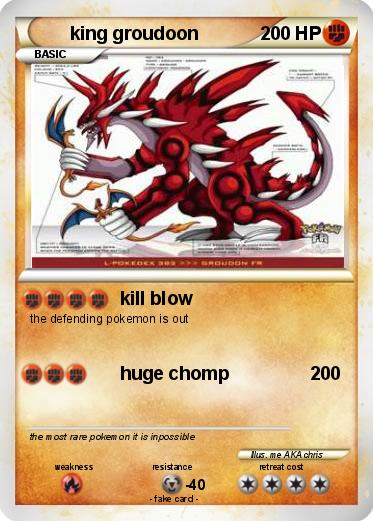 Pokemon king groudoon