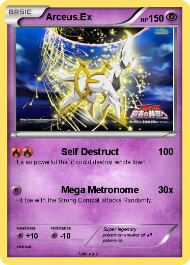 Pokemon Arceus.Ex