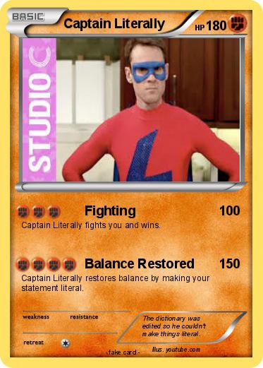 Pokemon Captain Literally