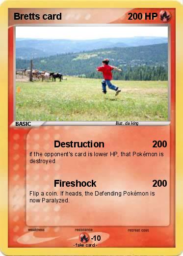 Pokemon Bretts card