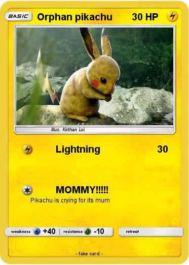 Pokemon Orphan pikachu