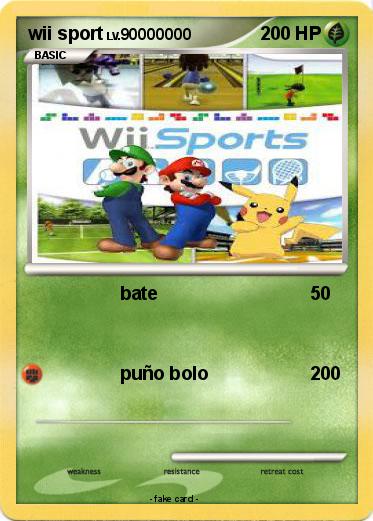 Pokemon wii sport