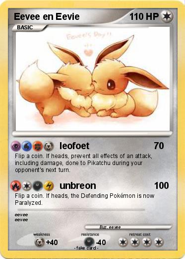 Pokemon Eevee en Eevie