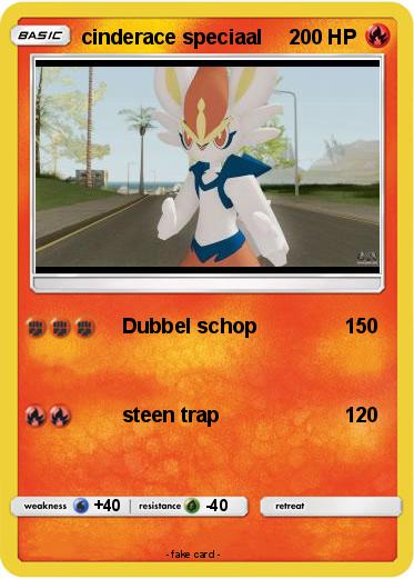 Pokemon cinderace speciaal