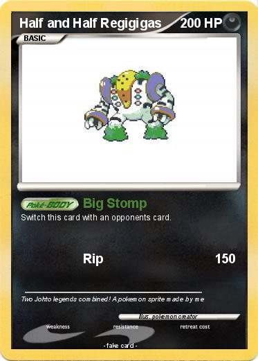 Pokemon Half and Half Regigigas