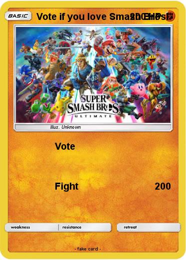Pokemon Vote if you love Smash Bros!