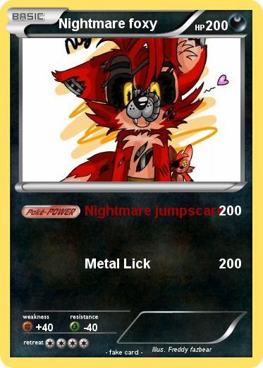 Pokemon Nightmare foxy