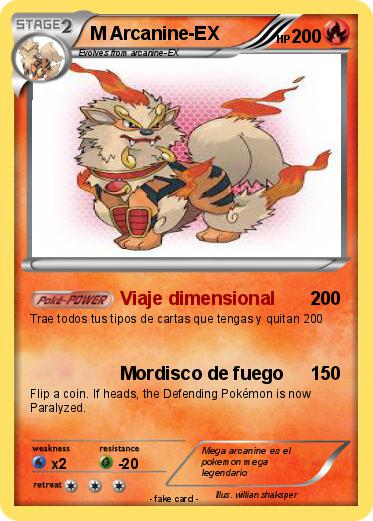 Pokemon M Arcanine-EX
