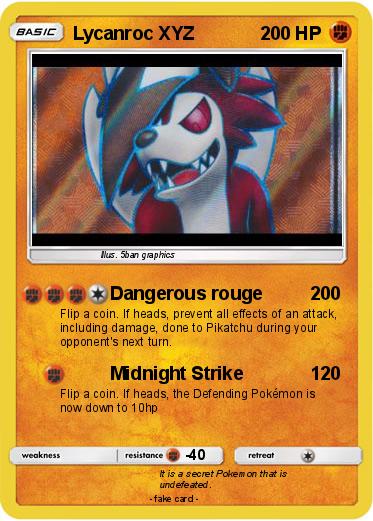 Pokemon Lycanroc XYZ