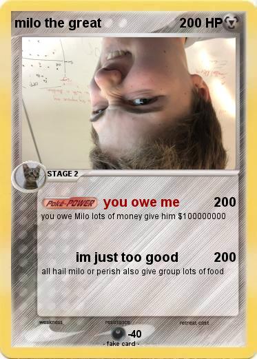 Pokemon milo the great