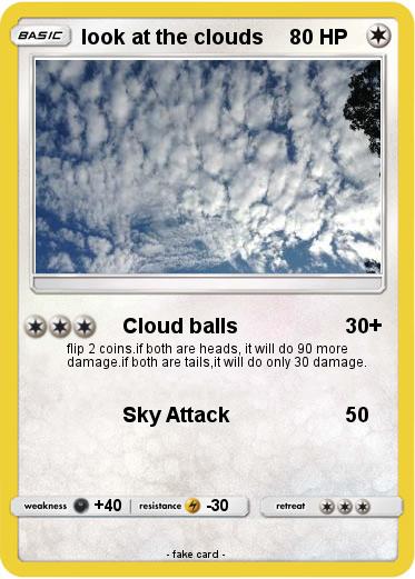 Pokemon look at the clouds