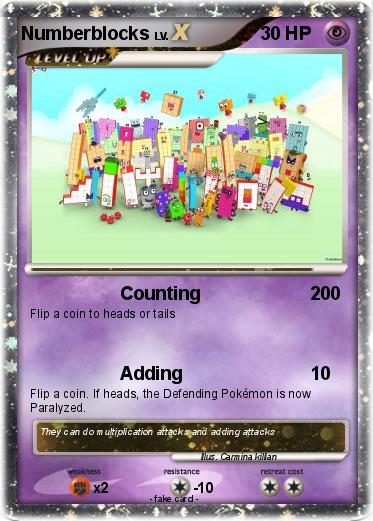 Pokemon Numberblocks