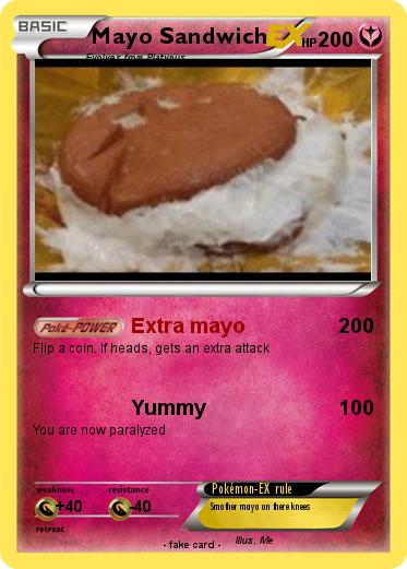 Pokemon Mayo Sandwich