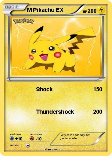 Pokemon M Pikachu EX