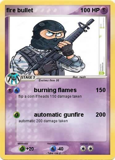 Pokemon fire bullet