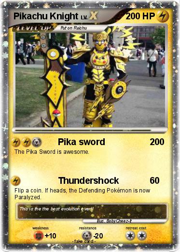 Pokemon Pikachu Knight