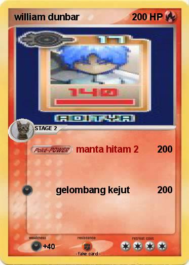 Pokemon william dunbar