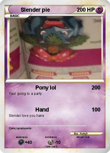 Pokemon Slender pie