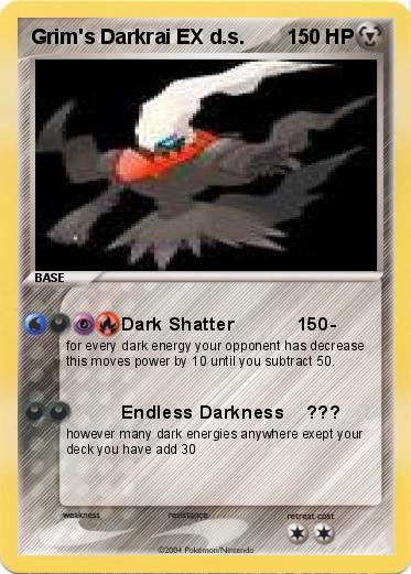 Pokemon Grim's Darkrai EX d.s.