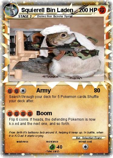 Pokemon Squierell Bin Laden
