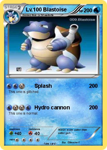 Pokemon Lv.100 Blastoise