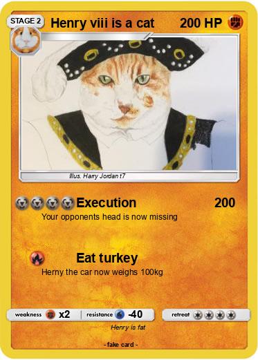 Pokemon Henry viii is a cat
