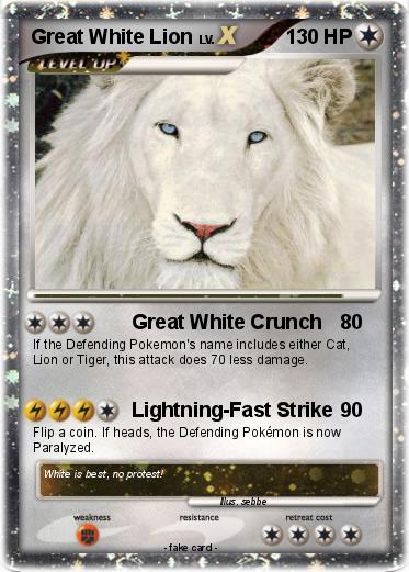 Pokemon Great White Lion