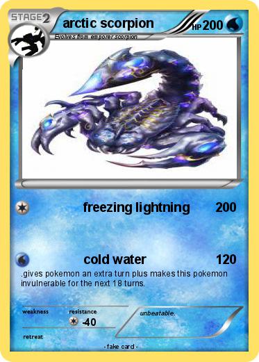 Pokemon arctic scorpion
