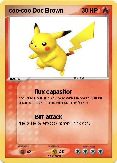 Pokemon coo-coo Doc Brown
