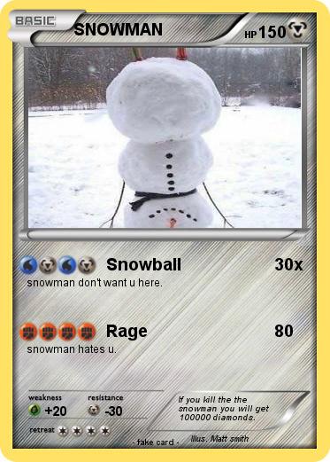 Pokemon SNOWMAN