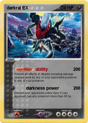 Pokemon darkrai EX