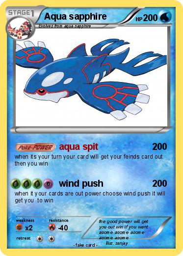 Pokemon Aqua sapphire