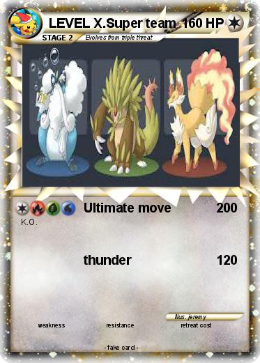 Pokemon LEVEL X.Super team