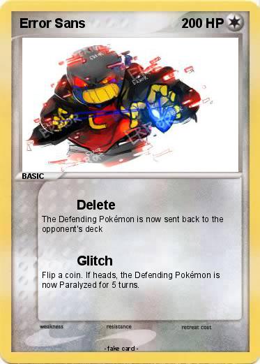 Pokemon Error Sans