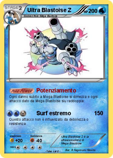 Pokemon Ultra Blastoise Z