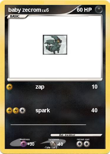 Pokemon baby zecrom