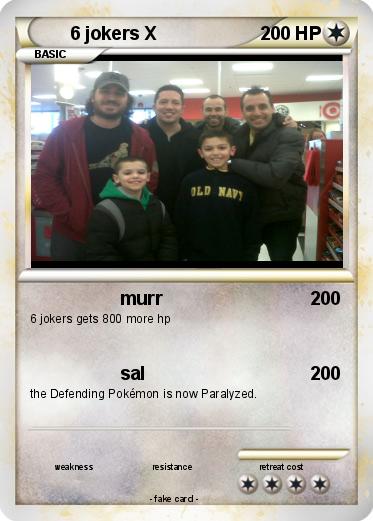 Pokemon 6 jokers X