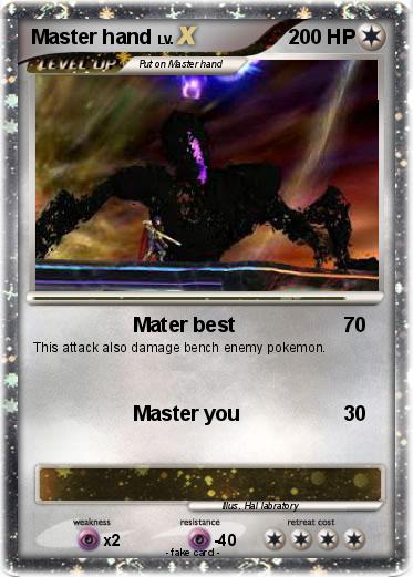 Pokemon Master hand