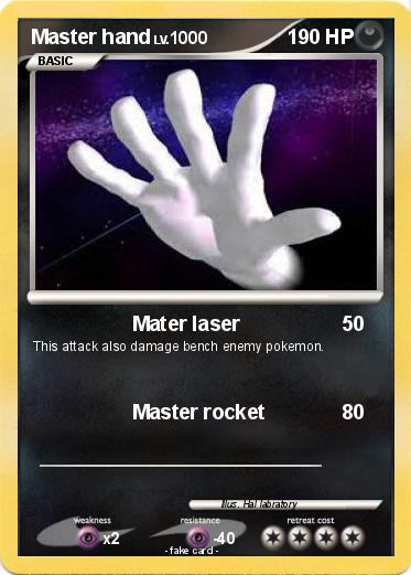 Pokemon Master hand