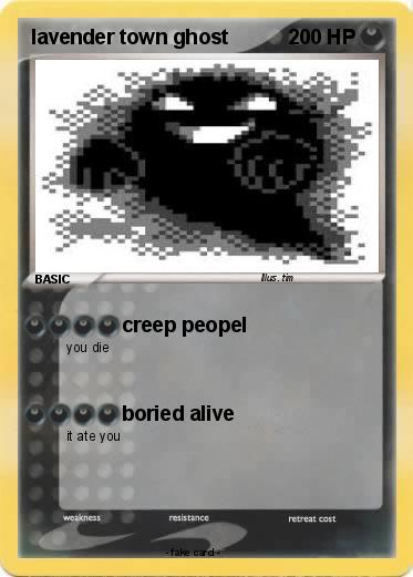 Pokemon lavender town ghost