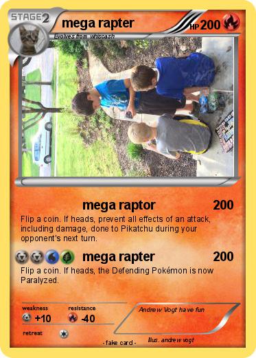 Pokemon mega rapter
