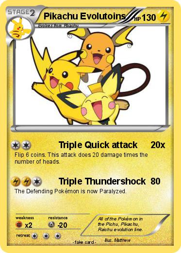 Pokemon Pikachu Evolutoins