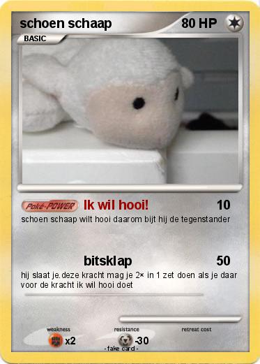 Pokemon schoen schaap