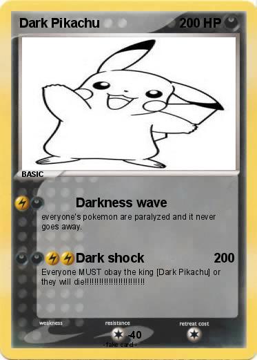 Pokemon Dark Pikachu