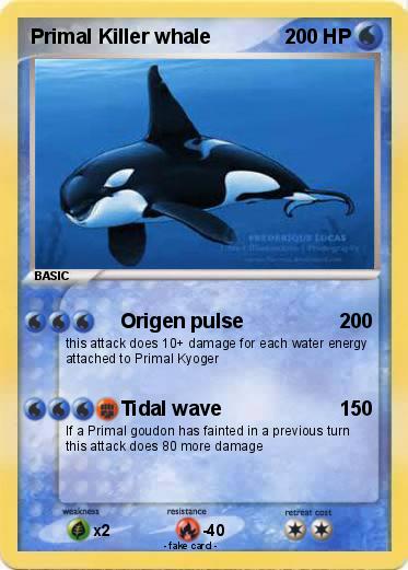 Pokemon Primal Killer whale