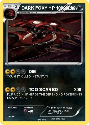 Pokemon DARK FOXY HP 10000000