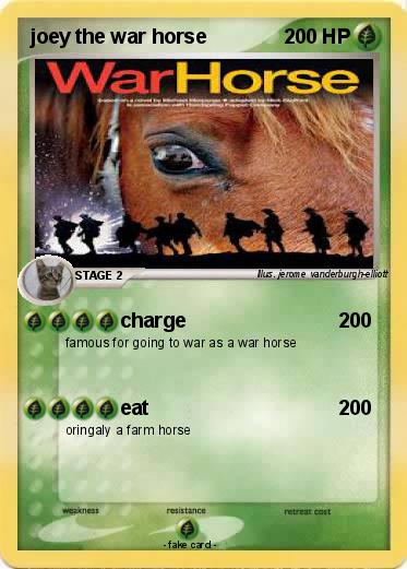 Pokemon joey the war horse