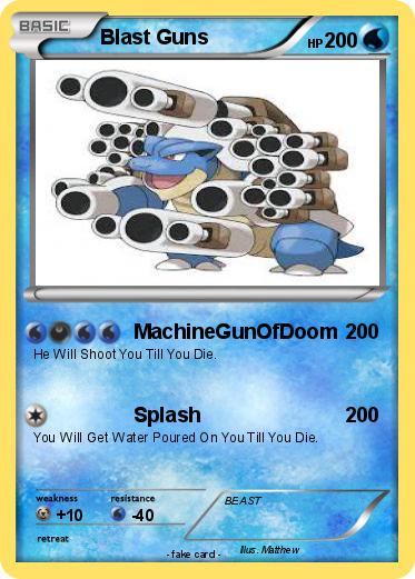 Pokemon Blast Guns