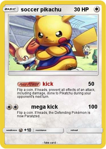 Pokemon soccer pikachu